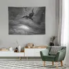 Les tapisseries Paradise Lost - Lucifer Cast From Heaven Tapestry on the Wall Squingings Decoration for Bedroom Outdoor