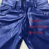 Herrenhosen plus Größe pu sexy Bleistifthose für Herren Punk Elastizität enge Hose künstlicher Latex Shiny Bleistift Pantl2405