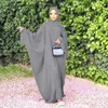 Etniska kläder Custom Wolesale Dress Mellanöstern Dubai Turkish Robe Dress Abaya Hijab T240510