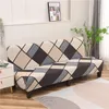 Les couvertures de chaise Stretch Futon Slipcover Sofa Sofa Cover Furniture Meubles Protecteur sans accoudoirs doux avec un fond élastique pour les enfants