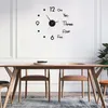 Horloges murales 1PC Miroir Corloge autocollants créatifs DIY ARRT ART Autocollant Home Decor Home Room Quartz Needle pas de batterie