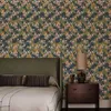 Wallpapers Pink Magnolia Flower Wallpaper Vintage Floral Contact Paper Peacock Bird Waterproof Self Adhesive Furniture Stickers Home Decor