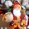 Dekoracyjne figurki Święty Mikołaj miniaturowy wolnostojący Piękny plastikowy dekoracje komputerowe figur