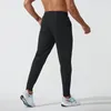 Herr jogger långa byxor sport yoga outfit snabb torr dragkammare gym fickor sweatpants byxor mens avslappnad elastisk midje fitness 2024 ny het