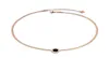 Collier de cou pendant Colliers de tour de cou rose Bijoux en or rose gravés avec des chiffres romains Circle de chaîne Solitaire Dainty Multi264Q6589156