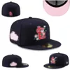 Diseñadores Capas de sombrero ajustadas Hates de béisbol para hombres Capas Black Color Hip Hop Bordado Adulto Pico para adultos para hombres Mujeres Full Cerrado S-2