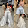 2020 Sexy Women Plus Plus Size Wedding Dress Wedding Suits Suits Съемные юбки длинные формальные платья для вечеринок Applique кружево Abiye Bridal Hown 265d