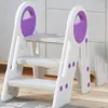 Tappetini da bagno portatile bambino vasino per bambini bambini ptch wc sedile del bagno step sgabello allenamento pieghevole per il bagno per bambini