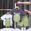 Ensembles de vêtements 2024 Designer Baby Boy Vêtements d'été 6 à 9 mois Fashion Pullover à manches courtes T-shirts et shorts Boys Boys 2 Piece Tengit