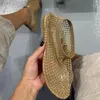 Женские квартиры обувь Crystal Luxury Cool Sandals Sandals Spring Summer Designer Hoing Casual Loafer Loafers платье Femme 240509