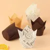 Backformen 50pcs Tulpe Cupcake Liner Premium ölproftige Becher Muffinhalter Wrapper