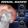 Masturbation transparente outable avec un vagin texturé pipe sexe toys pénis tpe manche pour hommes 240423