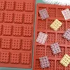 Backformen 18/20 Waffel Silikon Süßigkeiten Form DIY Square Circular Chocolate Making Tool kreatives Accessoires