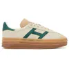 Bold Platform Designer Chaussures décontractées Pays de Galles Bonner Cream Collegiate Green Rose Gum Blanc Black Femmes Sports TRAPEL