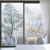 Fensteraufkleber Film Frosted Buntglasfilme Customized Art Deco Design Birds statische Haftaufkleber Wohneinrichtung Folienbehandlung