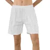Cortometraggi maschili di lavoro casual moda slim cinque pantaloni in spiaggia testurizzata 6