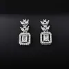 2024 Silberplattierter Luxusdesigner Doppelbrief Stud Ohrring Haken Geometrisch berühmte Frauen Diamant Anhänger Schmuck Earring Hochzeitsfeier Geschenk Schmuck Schmuck