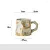 Tasses en forme de café en céramique grossier créatif tasse de café en céramique à la main