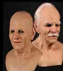 2020 Nowy Old Man Mask Halloween Creepy Wrinkle Face Mask Halloween Costume Realistic LaTex Masquerade Carnival Men Face1683530