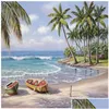 Painting Supplies Diy By Numbers Kits Paint Adt Hand Painted Oil Paintbeach Coconut Tree 16 X20 304G8396928 Drop Delivery Home Garden Otvd6