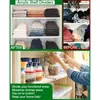 Armazenamento de cozinha acrílico Clear Closet Shelf Divisor Separadores de prateleiras ajustáveis Perfeito para organizar roupas de comida itens de comida