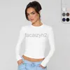 Dames t -shirt sexy tees nieuwe hete sexy pittig meisje naakte single single slijpende lange mouwen top strakke ronde ronde ronde nek mode trendy innerlijke tops