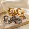 2024 Brincho de gotas de estilo de moda Smooth em ouro Palavras de serradas de ouro para mulheres Presente de jóias de casamento com caixa AAAAA