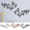 Figurines décoratives Metal Tree Leaf Wall Decor Vine Olive Branch Art Artistic Hanging Sign Sculpture Sturdy Home