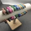 Nieuwe stijl Designer armband kleurspray verf armband multi-colour optionele dy series jubileum cadeau ontwerper sieraden modestijl verjaardagscadeau met stofzak