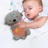 Fête faveur bébé respirant l'ours apaisant en peluche de poupée