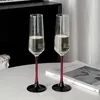 Vinglas med kreativ mousserande glas kopp röd koppar europeisk stil fot champagne bägge bar köksverktyg