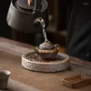 Vassoi di tè cinese retrò golding glassati in pentola stora antica tavola di ceramica di stoccaggio delle acque ardenti precoci