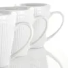 Tazas de 12 piezas Taza de porcelana en blanco tazas de vidrio lindas Regalos del día de los padres Café de cerámica Chalice w