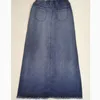 Röcke Frauen Sommer hohe Taille Jeans Rock Frauen Mode losen langen, elastischen Vintage Casual 90s