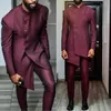 Blazer masculino africano Ternos de Blazer 2 PCs Tuxedos de casamento de peito único Fester Fashion Man Fashion Man Suit 2998