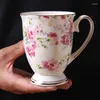 Muggar Royal Cup Ceramic Coffee Mug Set Bone China Milk Simple Advertising Gift Conference Friend Gift