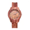 Orologi da polso unisex pattern di bambù orologio da polso orologio creativo digitale cinghia in acciaio inossidabile quarzo in legno 2024 Big Dial RELOJ