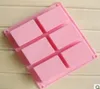 DIY Square Silicone Mold Soap Baking Mold Cake Pan Molds Handgjorda Biscuit Mold 6 Cavities3018706