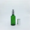 収納ボトル5ml 10ml 15ml 20ml 30ml 50ml 100ml空の緑のガラススプレーボトル香水容器補充可能な化粧品アトマイザー