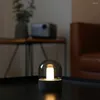 Nocne światła Nowoczesna lampa ładowania USB Przenośna stada nocna światło do sypialni Dekoracja salonu 1200 mAh