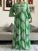 Ubranie etniczne Nowy styl afrykański dashiki nadruk długie luźne bawełniane eleganckie kobiety abaya długa sukienka Summer Maxi Sukienki Vestidos T240510