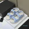 15A Hoogwaardige Designer C Sandals Leer Chanells Beach CHOES Slippels Cclies Slides Sandalen Sandalen Luxe Damesbrief