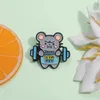 Cartoon Enamel Pin Cute Mouse Animal Brooch Lapel Backpack Badge Jewelry Decorative Gift For Kids Friend