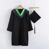 Set di abbigliamento Abito uniforme di laurea Cap unisex Bachelor Costume School Ceremony University Ceremony