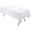 Tableau de table de 6 pieds Recardage Recardage Lavable Polyester Blanche Banquet de mariage Tiches pour les événements