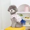 Dog Apparel Spring/Summer Thin Breathable Princess Skirt Yorkshire Small Teddy Cat Two Legged Pet Clothes