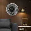 Orologi da parete 30 cm Decorazione per la casa specchio arte arte calligrafia soggiorno decorazioni acriliche orologio in quarzo islamico musulmano facile da usare b