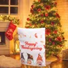 Couvre-chaises protecteurs de couverture de Noël Oxford Santa Kitchen Tissu antidérapant confortable pour