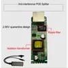 ANPWOO 24V à 12V POE Splitter anti-interférence 15W POE Adaptateur Câble d'alimentation Module DC5.5 / 2.1 mm Connecteur pour la caméra IP