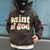 Men's Hoodies Sweatshirts JERRY OF GOD Pullover Men Women Casual Foaming Printing Strtwear Velvet Clothing H240508